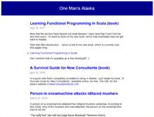 Tablet Screenshot of onemansalaska.com